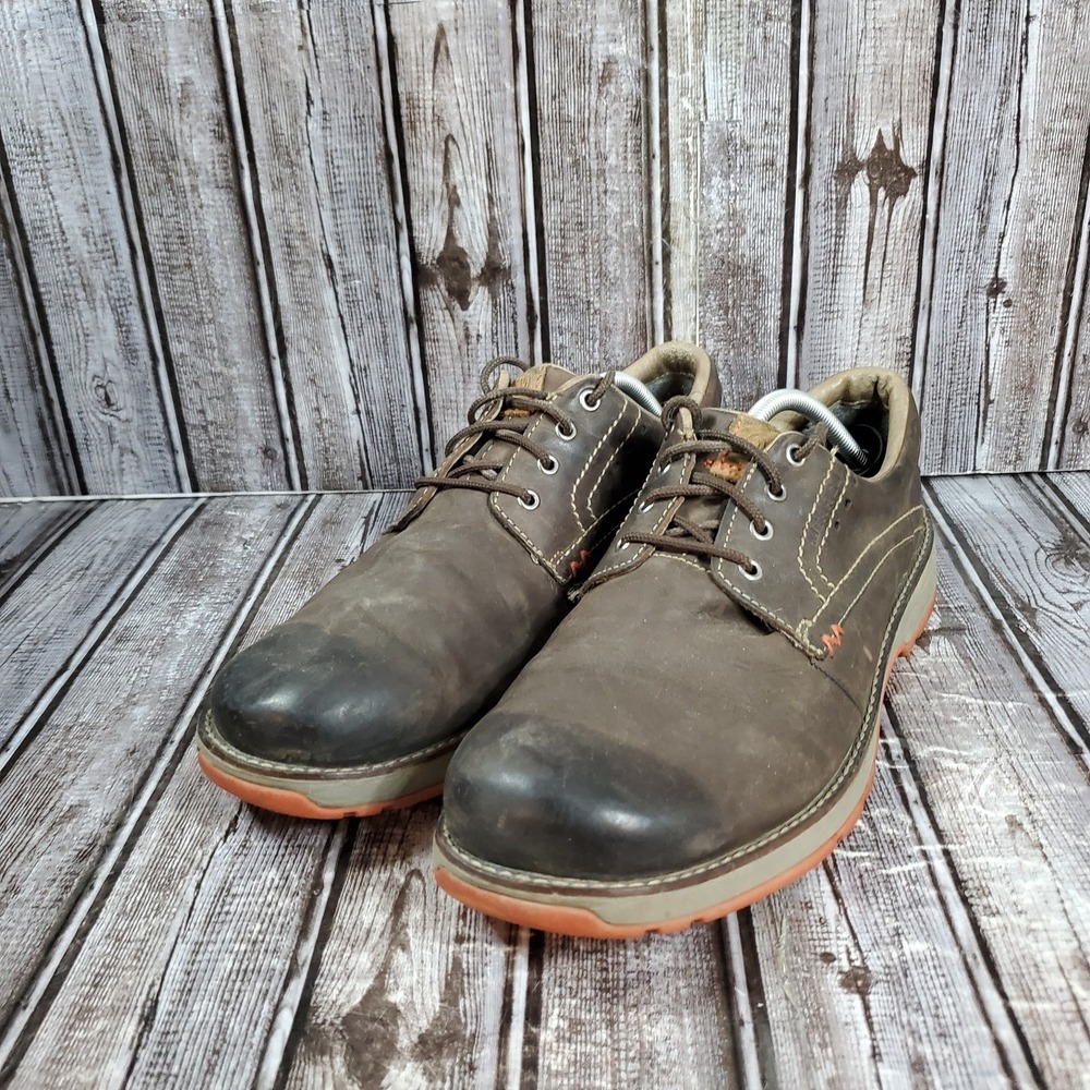 Merrell Men's Realm Lace Casual Oxford Shoe Dark Earth Brown Size 12